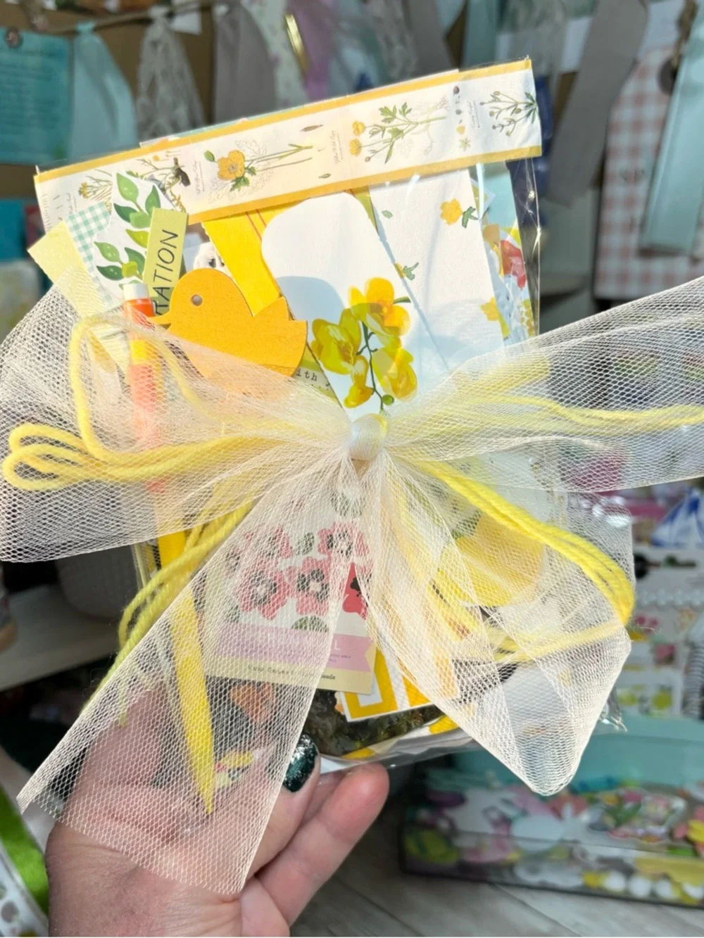 Yellow Junk Journal Paper Scrap Pack Kit 100 Pc Ephemera Planner Decor Scrapbook